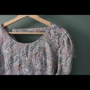 LOFT Flower Blouse, Size XL